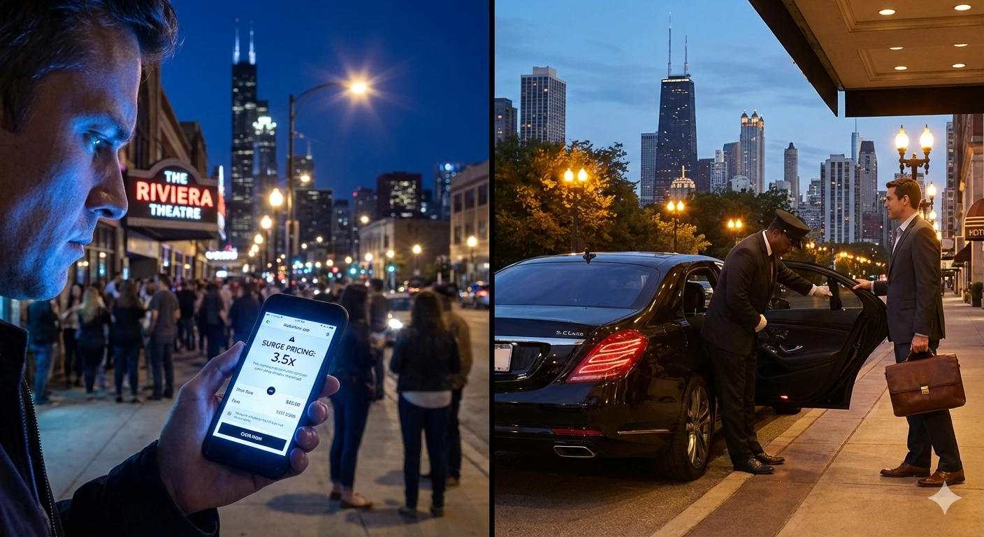 Rideshare vs. Black Car Service: An Honest Comparison for Chicago Travelers